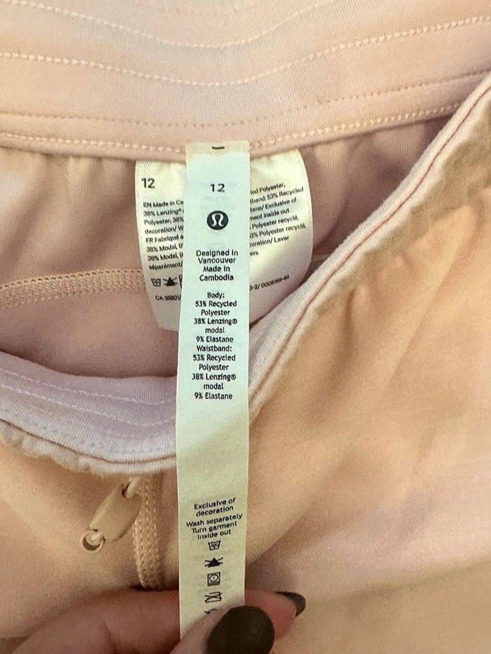 lululemon Softstreme High-Rise Short 4" Pink Size 12 - Picture 3 of 4